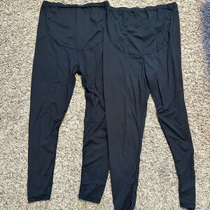 Size large maternity leggings with adjustable waistband